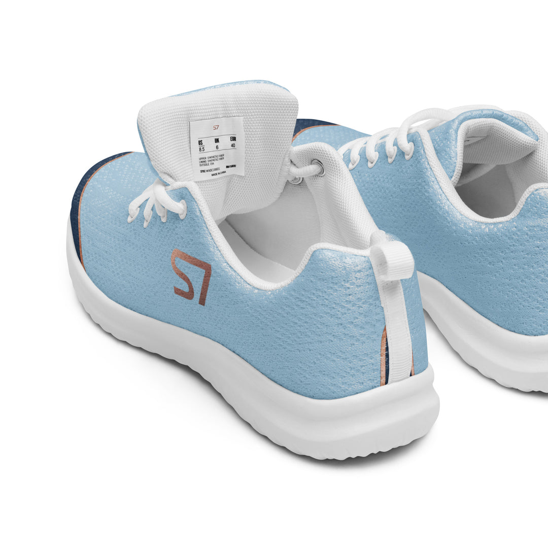 S7 SHELBI Powder Blue &amp; Navy Women’s Athletic Sneakers