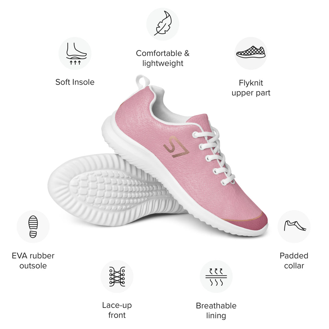 S7 SHELBI Blush &amp; Rose Women’s Athletic Sneakers