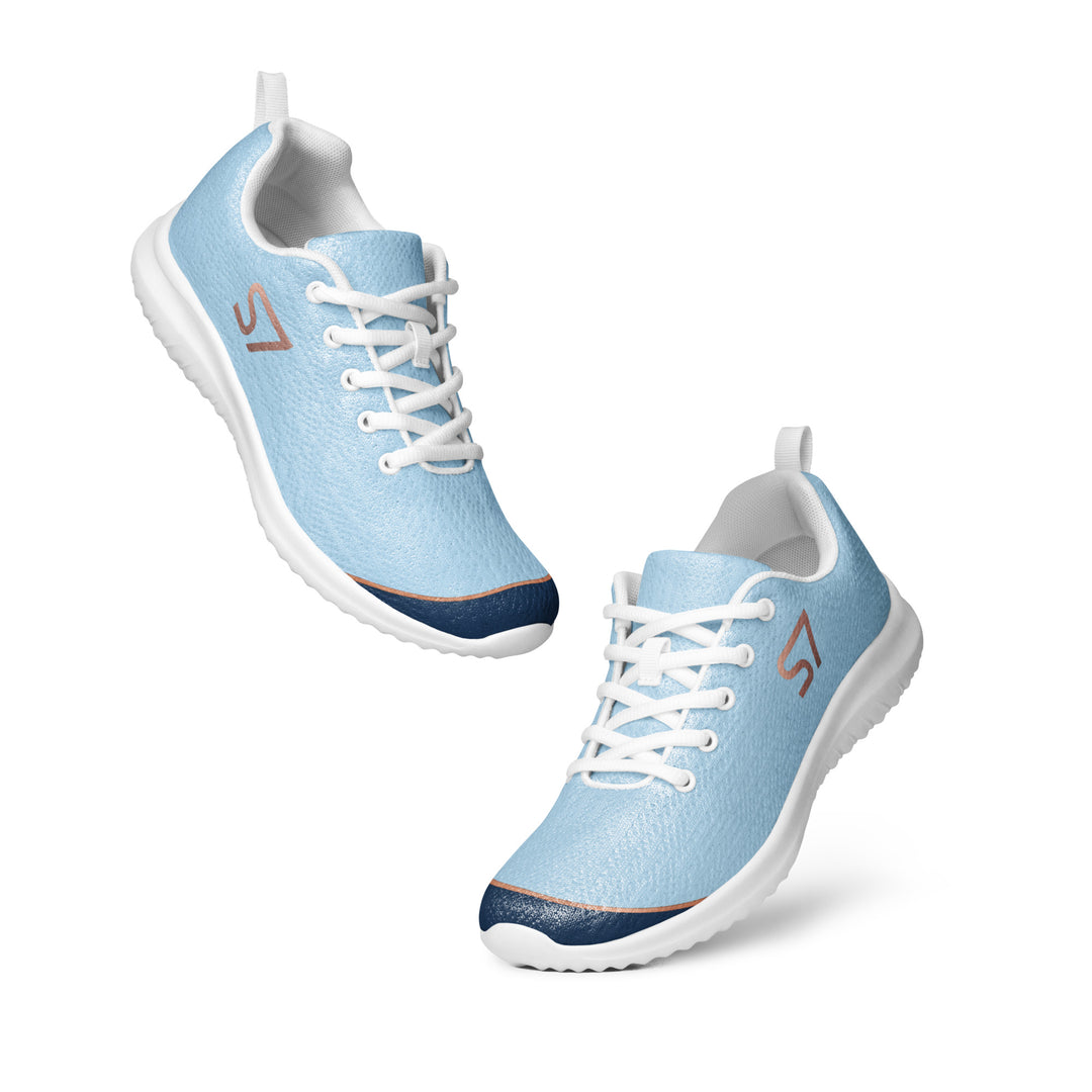 S7 SHELBI Powder Blue &amp; Navy Women’s Athletic Sneakers