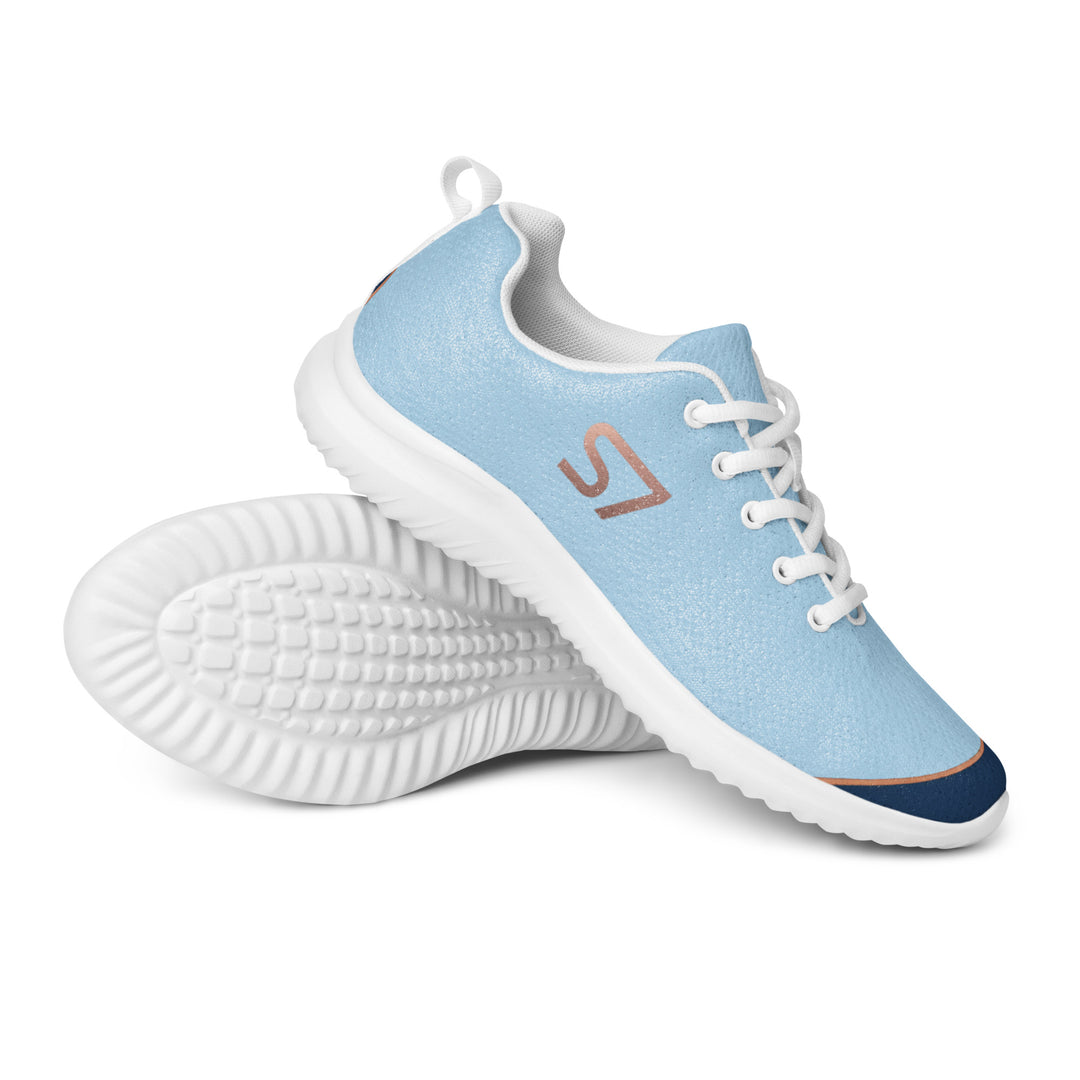 S7 SHELBI Powder Blue &amp; Navy Women’s Athletic Sneakers