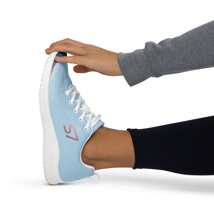 S7 SHELBI Powder Blue &amp; Navy Women’s Athletic Sneakers