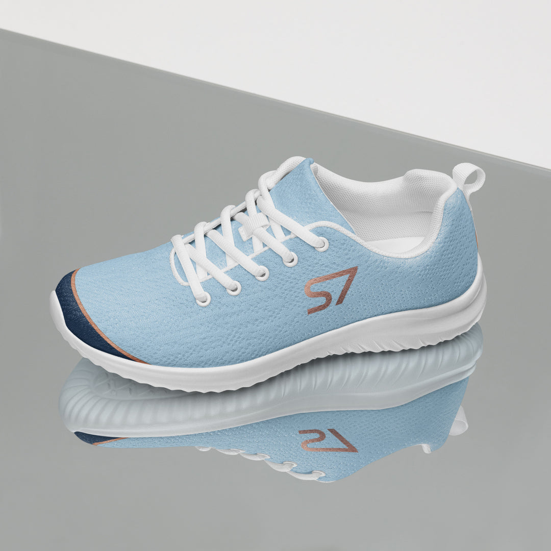 S7 SHELBI Powder Blue &amp; Navy Women’s Athletic Sneakers