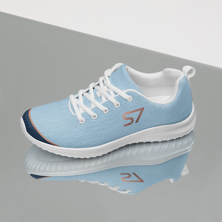 S7 SHELBI Powder Blue &amp; Navy Women’s Athletic Sneakers