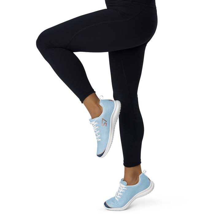 S7 SHELBI Powder Blue &amp; Navy Women’s Athletic Sneakers