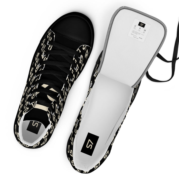 S7 Royale Noir | Women’s Monogram High-Top Sneakers