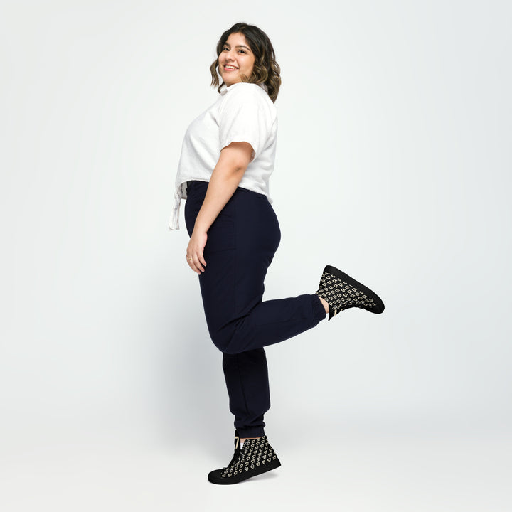 S7 Royale Noir | Women’s Monogram High-Top Sneakers