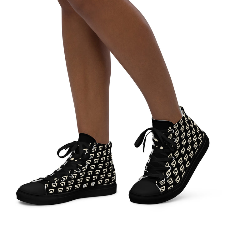 S7 Royale Noir | Women’s Monogram High-Top Sneakers