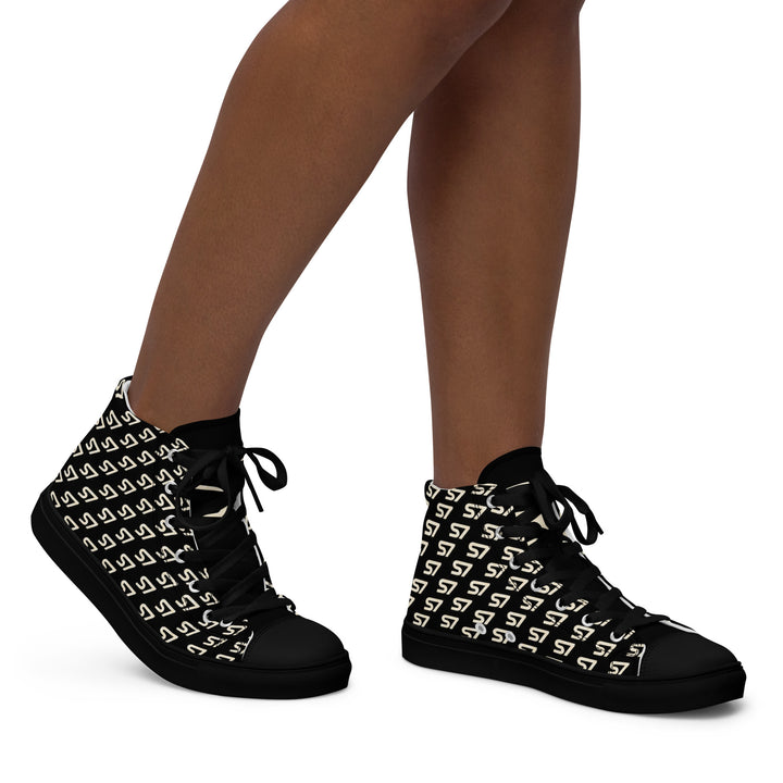 S7 Royale Noir | Women’s Monogram High-Top Sneakers