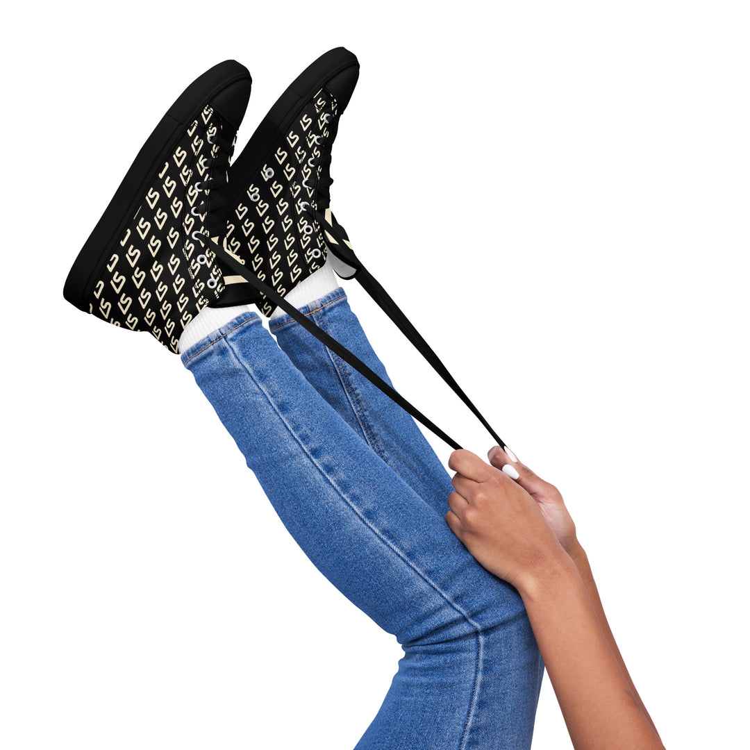 S7 Royale Noir | Women’s Monogram High-Top Sneakers