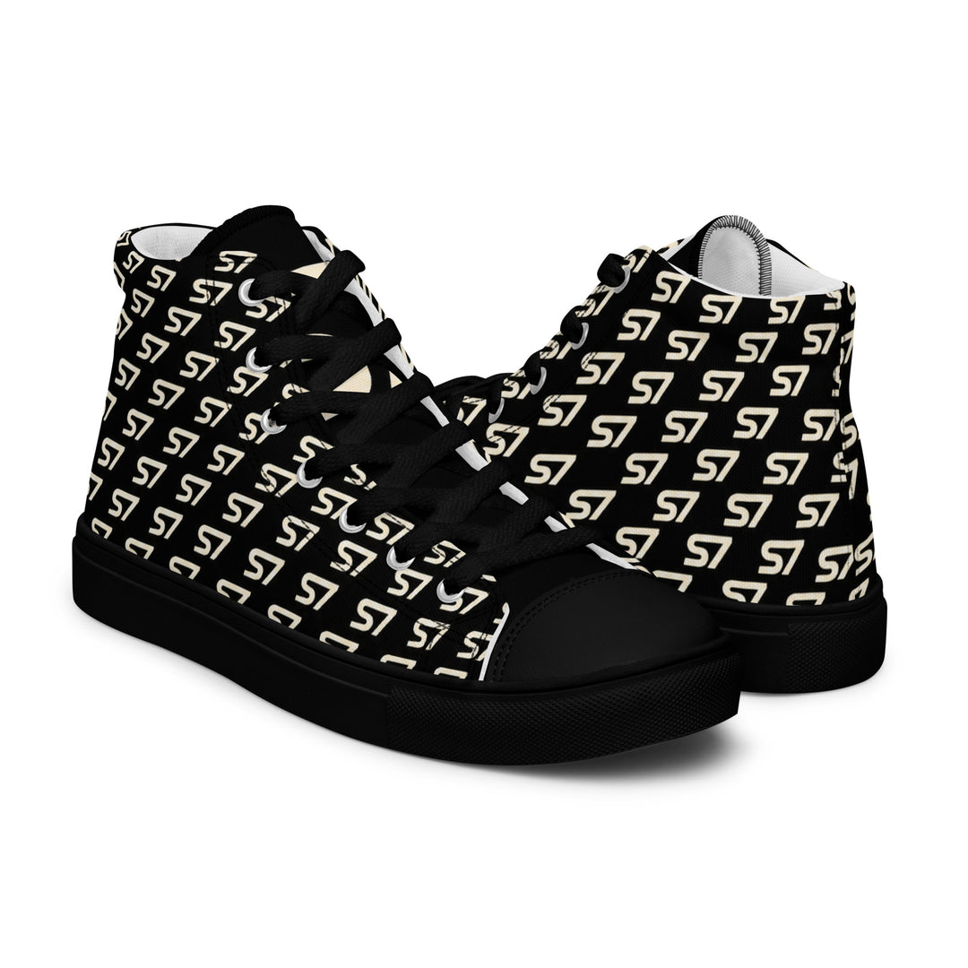 S7 Royale Noir | Women’s Monogram High-Top Sneakers