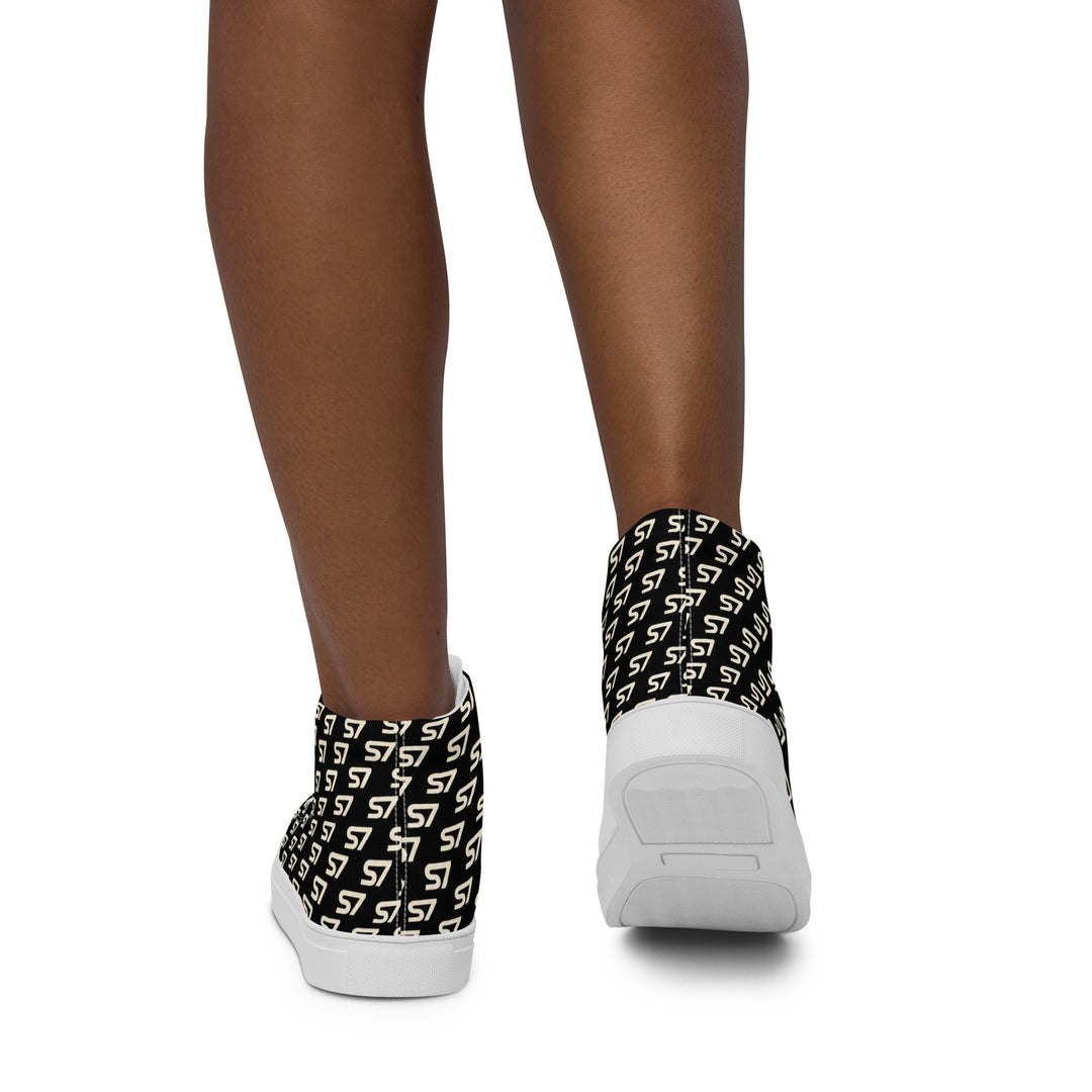 S7 Royale Noir | Women’s Monogram High-Top Sneakers