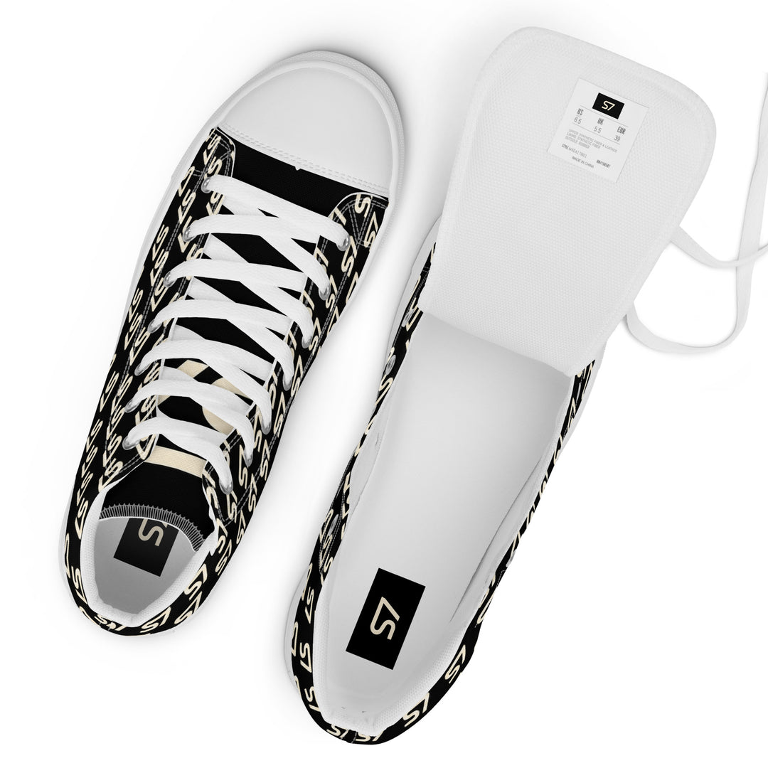 S7 Royale Noir | Women’s Monogram High-Top Sneakers