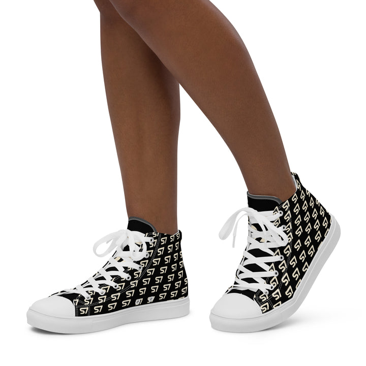 S7 Royale Noir | Women’s Monogram High-Top Sneakers