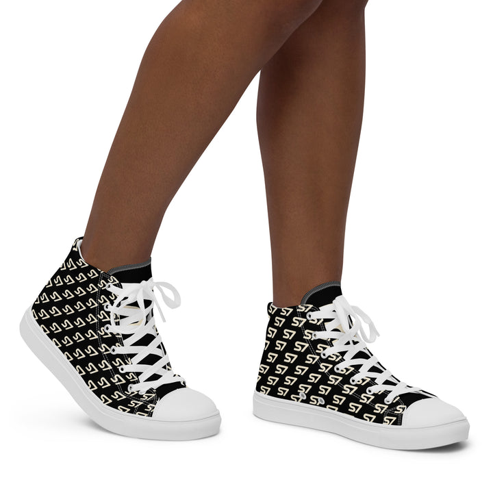 S7 Royale Noir | Women’s Monogram High-Top Sneakers