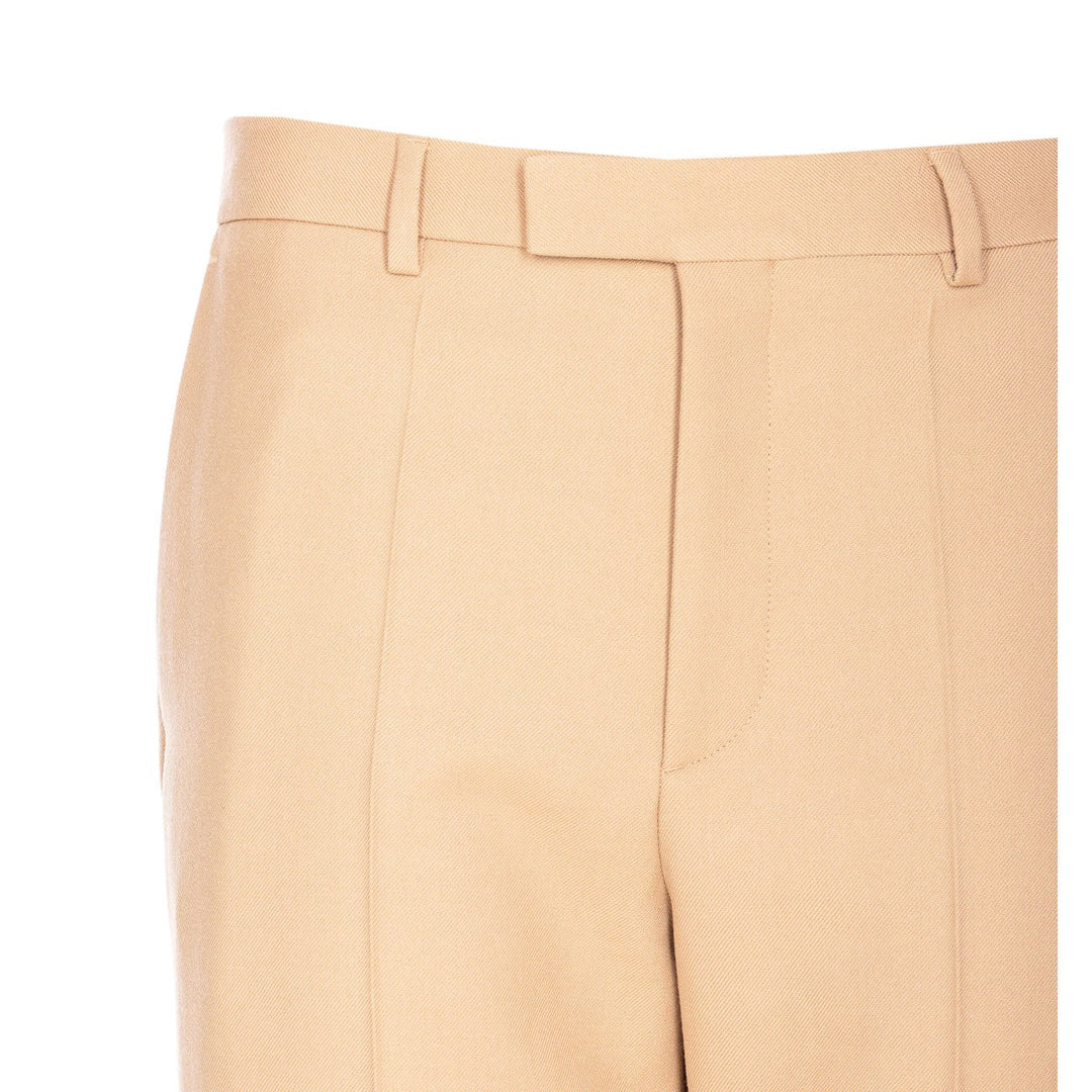 Valentino Garavani Men Wool Pants With Lapel