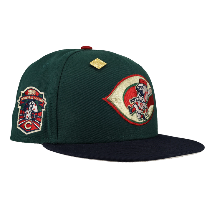 Cincinnati Reds Inaugural Season Patch Green 59Fifty Fitted Hat