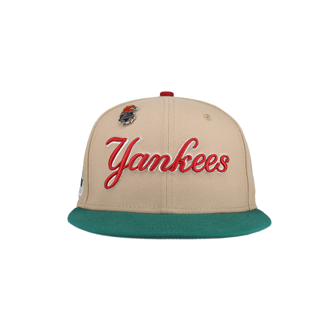 New York Yankees 2023 Christmas Collection 1962 World Series Patch Fitted Hat