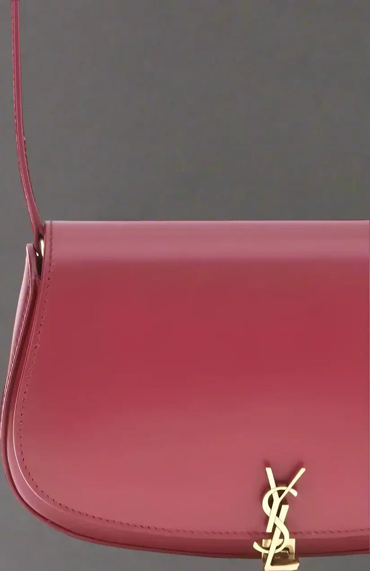 Saint Laurent red Mini Voltaire leather Shoulder Bag