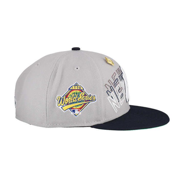 New York Yankees Word Drop Collection 1996 World Series Fitted Hat