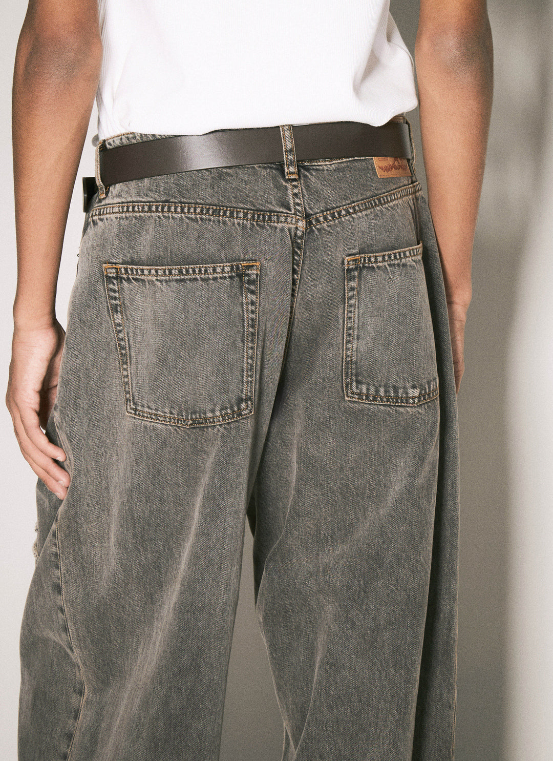 Y/Project Men Y Leather Belt