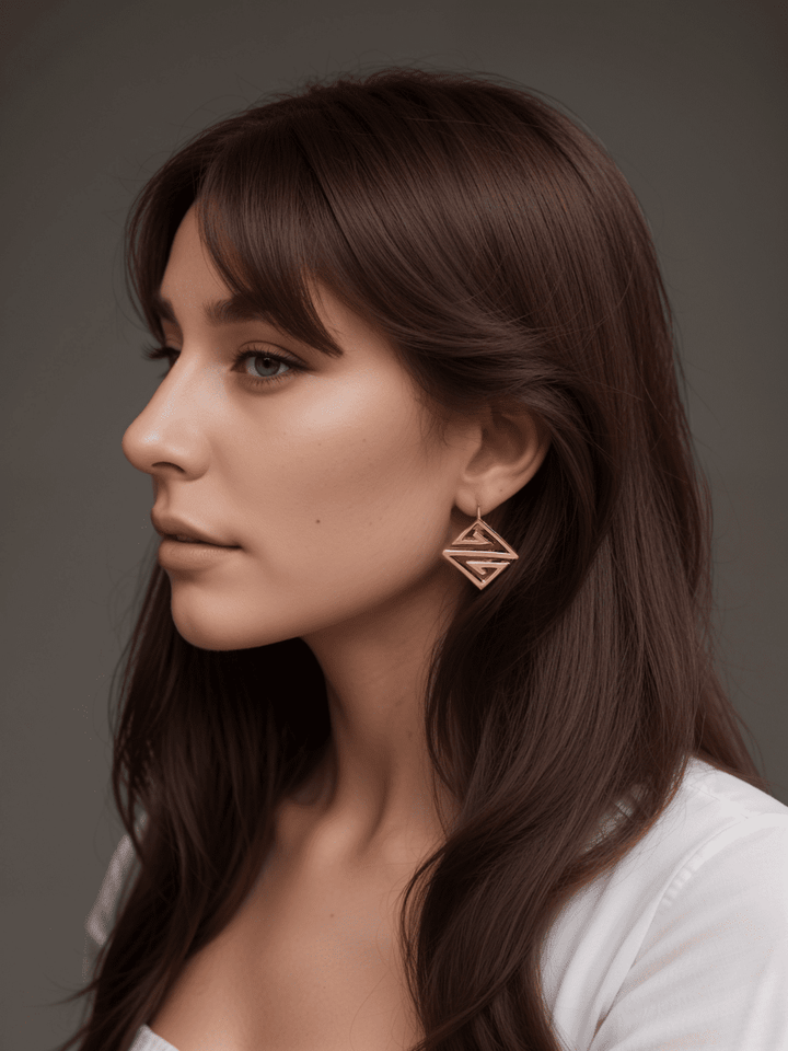 Z Earrings - Gold Plated - Silver Plated - Made in Brazil