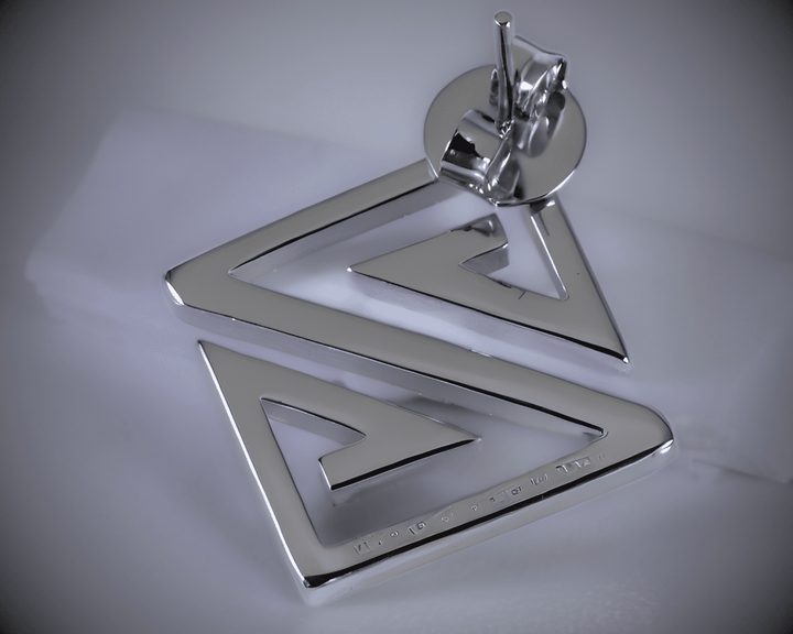 Z Earrings - Gold Plated - Silver Plated - Made in Brazil