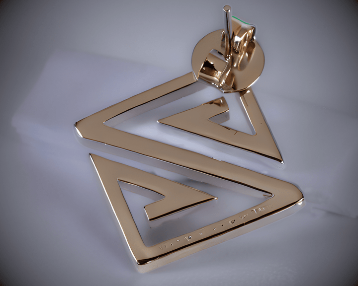 Z Earrings - Gold Plated - Silver Plated - Made in Brazil
