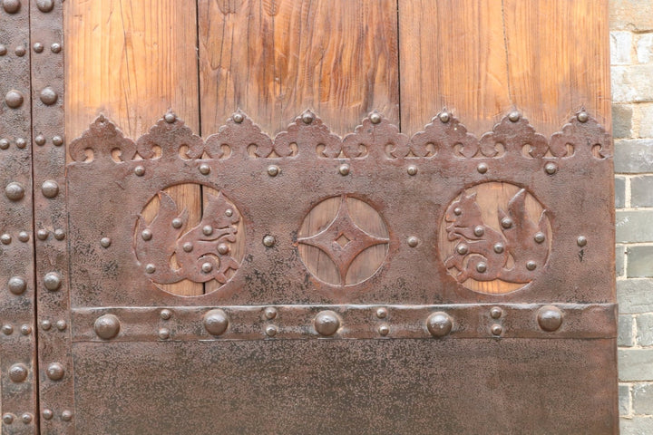 Z-Large Star Vintage Chinese Gate Door